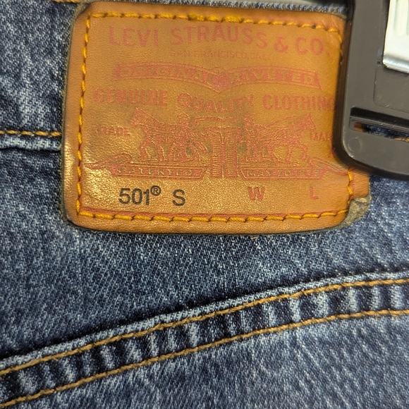 Levi’s 501 High Rise Skinny Button Fly Medium Wash Jeans Women’s 24 - Picture 5 of 8